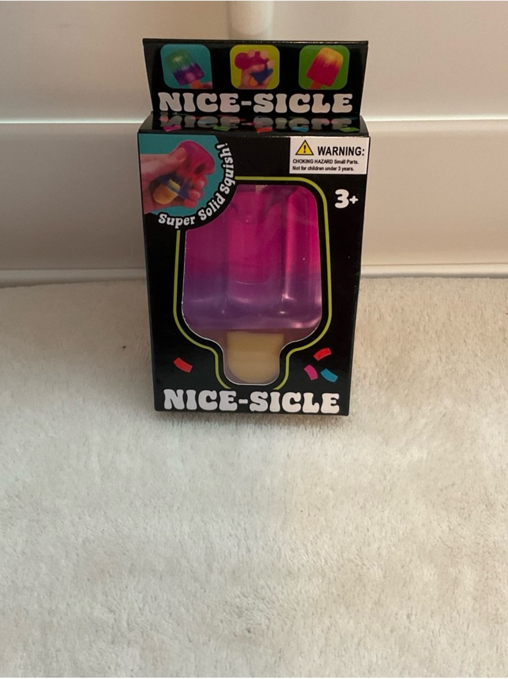 Kids' Pink & Purple Popsicle Squishy Toy -